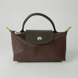 ロンシャン(LONGCHAMP)の新品 ロンシャン LONGCHAMP ポーチ ル プリアージュ グリーン ハンドル付きポーチ モカ(ポーチ)