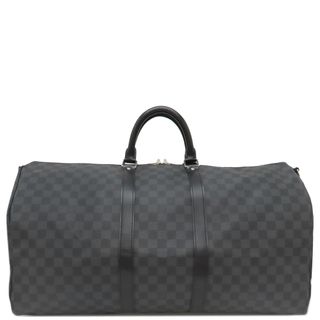 ルイヴィトン(LOUIS VUITTON)のルイヴィトン LOUIS VUITTON ボストンバッグ キーポル バンドリエール 55 ダミエグラフィットキャンバス ダミエグラフィット シルバー金具 黒 鍵/パドロック欠品 N41413 MB1098【中古】(ボストンバッグ)