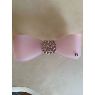 アレクサンドルドゥパリ(ALEXANDRE DE PARIS)の透き通るようなピンクにスワロフスキーバレッタ(バレッタ/ヘアクリップ)