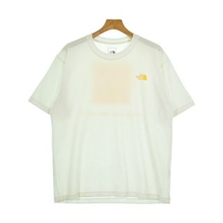 THE NORTH FACE ザノースフェイス Tシャツ・カットソー XL 白 【古着】【中古】【送料無料】(Tシャツ/カットソー(半袖/袖なし))