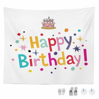 【在庫処分】サムコス 誕生日 タペストリー 100cm*70cm バースデー 飾
