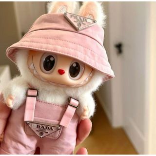 【LABUBU用】17cm ぬい服セット オーバーオール&帽子 セット 洋服