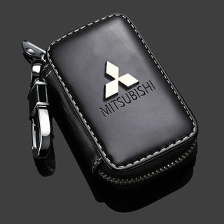 三菱(MITSUBISHI)キーケース レザー 革 キーカバー 高級 オシャレ4(キーホルダー)