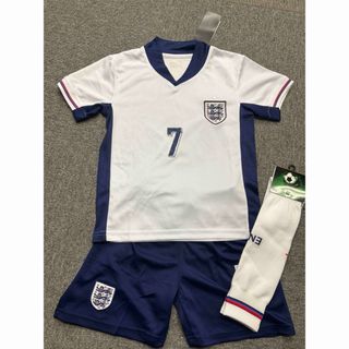 130cmイングランド代表　ベッカム　子供サッカーユニフォームソックスセット