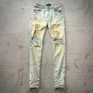 アミリ(AMIRI)の雰囲気抜群 ヴィンテージ加工 AMIRI ペンキ デニム y2k(デニム/ジーンズ)