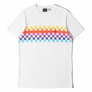 ポールスミス(Paul Smith)の【美品】Paul Smith ポールスミス Tシャツ ホワイト 白 サイズ:M | グラフィック ロゴ クルーネック Tシャツ | PS | トップス カットソー 半袖【メンズ】【中古】(Tシャツ/カットソー(半袖/袖なし))