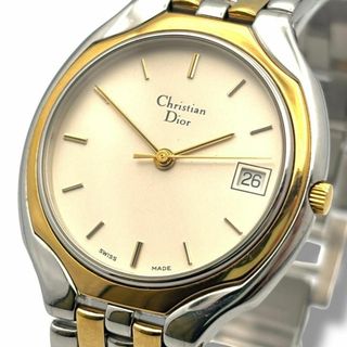 クリスチャンディオール(Christian Dior)の稼働 ディオール 腕時計 クオーツ QZ メンズ 3002 デイト 3針(腕時計(アナログ))