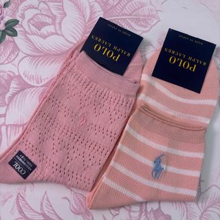 ポロラルフローレン(POLO RALPH LAUREN)のポロラルフローレン  レディース ソックス 2足セット！(ソックス)