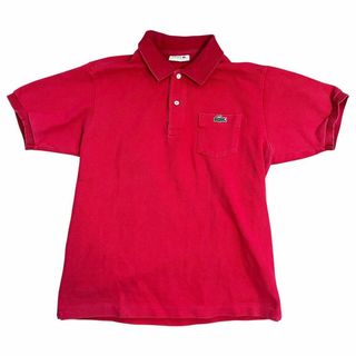 ラコステ(LACOSTE)のLACOSTE ラコステ ポロシャツ 赤 ワニ used シティーボーイ90s(ポロシャツ)