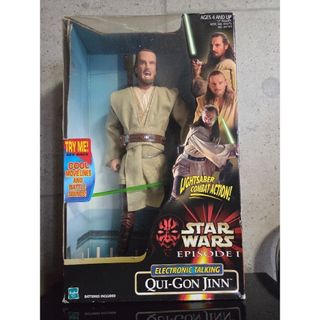 レア✨スターウォーズエピソード1 エレクトロニックフィギュアクワイ=ガン・ジン　