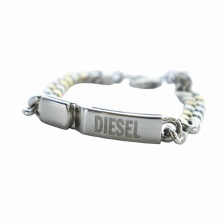 ディーゼル(DIESEL)のディーゼル ブレスレット アクセサリー バングル 喜平チェーン ロゴ(ブレスレット)