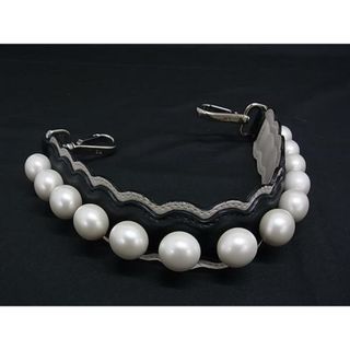 フェンディ(FENDI)の■新品■未使用■ FENDI フェンディ ストラップユー レザー バッグ用 ショルダーストラップ 肩掛け ブラック系×ホワイト系 FQ0199(その他)