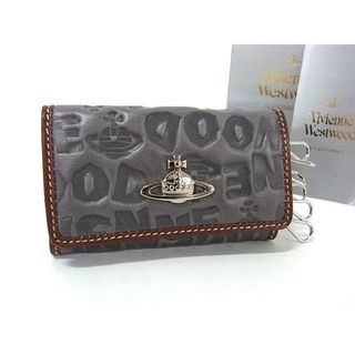 ヴィヴィアンウエストウッド(Vivienne Westwood)の■極美品■ Vivienne Westwood ヴィヴィアンウエストウッド オーブ レザー 6連 キーケース 鍵入れ グレー系×ブラウン系 FH7347(その他)