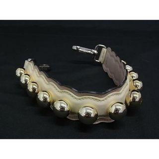 フェンディ(FENDI)の■美品■ FENDI フェンディ ストラップユー レザー バッグ用 ショルダーストラップ 肩掛け ゴールド系×アイボリー系 BQ0018(その他)
