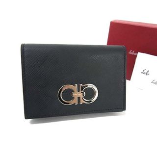 サルヴァトーレフェラガモ(Salvatore Ferragamo)の■新品■未使用■ Salvatore Ferragamo フェラガモ GJ-22 A552 ダブルガンチーニ レザー パスケース カードケース グレー系 BK7702(その他)