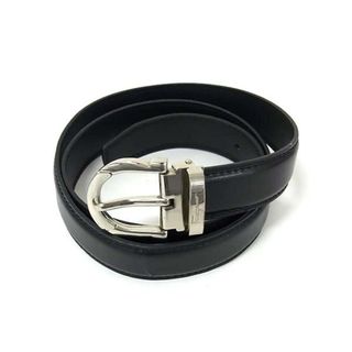 サルヴァトーレフェラガモ(Salvatore Ferragamo)の■美品■ Salvatore Ferragamo フェラガモ ガンチーニ レザー シルバー金具 ベルト メンズ レディース ブラック系 FG9713(その他)