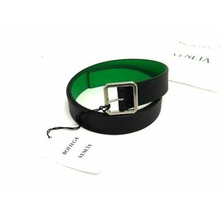 ボッテガヴェネタ(BOTTEGA VENETA)の■新品同様■ BOTTEGA VENETA ボッテガヴェネタ レザー シルバー金具 ベルト 表記サイズ 95CM 38IN ブラック系 FL7596(その他)