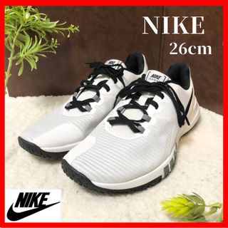 NIKE - ☆大人気/未使用！【NIKE】ナイキ　トレーニング　シューズ　スニーカー　白×黒