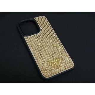 プラダ(PRADA)の■美品■ PRADA プラダ カラーストーン iPhone 13Pro対応 アイフォンケース スマホケース ゴールド系 BN3605(その他)