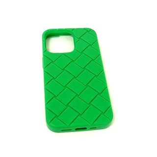 ボッテガヴェネタ(BOTTEGA VENETA)の■美品■ BOTTEGA VENETA ボッテガヴェネタ イントレチャート ラバー iPhone14pro 対応 アイフォンケース グリーン系 BK9568(その他)