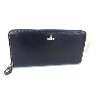 ヴィヴィアンウエストウッド(Vivienne Westwood)の■新品■未使用■ Vivienne Westwood ヴィヴィアンウエストウッド オーブ レザー ラウンドファスナー 長財布 ネイビー系 FH9076(長財布)