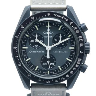 オメガ(OMEGA)のオメガ ×スウォッチ ムーンスウォッチ MISSION TO MERCURY 腕時計 SO33A100 クオーツ グレー文字盤 セラミック Nyron メンズ OMEGA 【214-20833】(腕時計(アナログ))