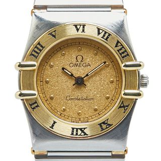 オメガ(OMEGA)のオメガ コンステレーション 腕時計 クオーツ ゴールド文字盤 ステンレススチール レディース OMEGA 【214-20845】(腕時計)
