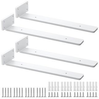 【数量限定】HIMOMO 隠し棚受け 棚受け金具 30cm 4個セット長さ30c(その他)