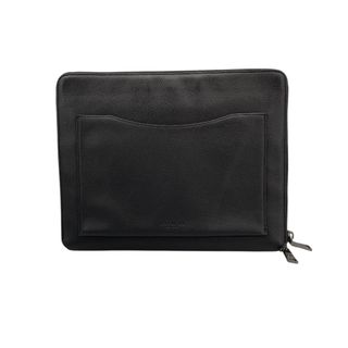コーチ(COACH)の　コーチ COACH ロゴクラッチバッグ 64264 ブラック レザー メンズ セカンドバッグ(セカンドバッグ/クラッチバッグ)