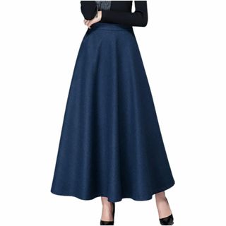 [エムエルーセ] ロングスカート マキシ丈 フレア ボトムス Aライン レディー(その他)