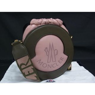モンクレール(MONCLER)の■極美品■ MONCLER モンクレール ナイロン×レザー 巾着型 クロスボディ ショルダーバッグ ピンク系×ベージュ系 FS2887(その他)