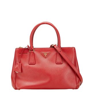 プラダ(PRADA)のプラダ ガレリア 三角ロゴプレート ハンドバッグ ショルダーバッグ 2WAY 1BA863 サフィアーノレザー レディース PRADA 【222-21341】(ハンドバッグ)