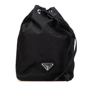 プラダ(PRADA)のプラダ 三角ロゴプレート ポーチ ナイロン レディース PRADA 【228-22305】(ポーチ)