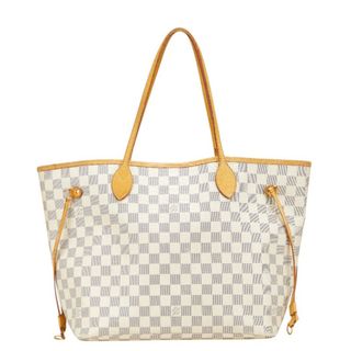 ルイヴィトン(LOUIS VUITTON)のルイ ヴィトン ダミエ アズール ネヴァーフルMM トートバッグ ワンショルダーバッグ N51107 PVC レディース LOUIS VUITTON 【1-0223051】(トートバッグ)
