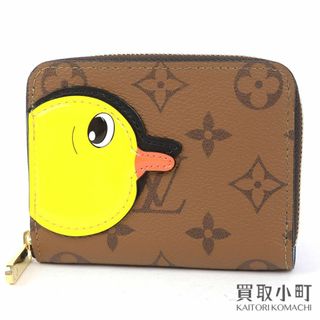 ルイヴィトン(LOUIS VUITTON)の【未使用品】ルイヴィトン【LOUIS VUITTON】M83690 ジッピーコインパース モノグラムリバース Sun Yitian コラボ アヒル ラウンドファスナー コインケース カードケース 小銭入れ 財布 サイフ LV ZIPPY COIN PURSE MONOGRAM REVERSE【Sランク】【新品同様】(コインケース)