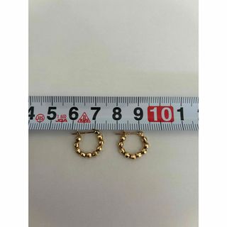 ☆美品☆K10 ミラーボール　フープピアス(ピアス)