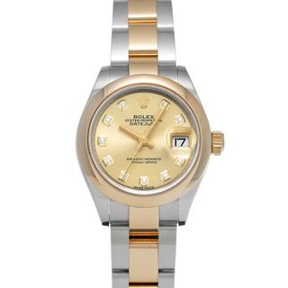ロレックス(ROLEX)の中古 ロレックス ROLEX 279163G ランダムシリアル シャンパン /ダイヤモンド レディース 腕時計(腕時計)