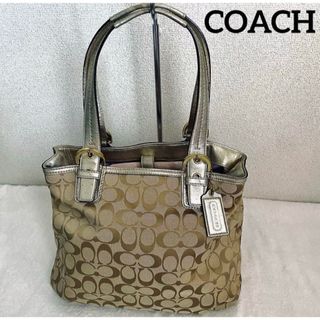 コーチ(COACH)のコーチ　ショルダーバッグ　トートバッグ　シグネチャー　キャンバス　ゴールドトリム(ショルダーバッグ)