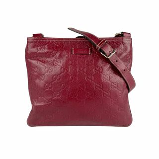 グッチ(GUCCI)のグッチ GUCCI ショルダーバッグ レザー レッド ユニセックス 201538 送料無料【中古】 z6066(ショルダーバッグ)