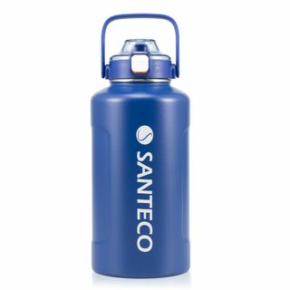 SANTECO 水筒 真空断熱 大容量 魔法瓶 保冷 保温 1900ML ストロ