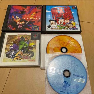 プレイステーション(PlayStation)の桃太郎伝説他PSソフト4本セット(家庭用ゲームソフト)