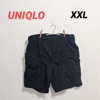 ユニクロ(UNIQLO)のUNIQLO　ギアショーツ　ハーフパンツ　黒　XXL　ナイロン　送料無料(ショートパンツ)
