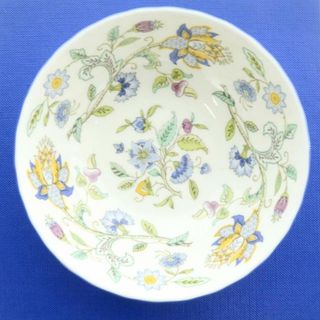 ミントン ハドンホールブルー フルーツソーサー 食器 皿 花柄 白 青