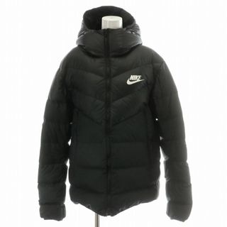 ナイキ(NIKE)のナイキ NIKE ダウンジャケット アウター フード フーディ XL 黒(ダウンジャケット)