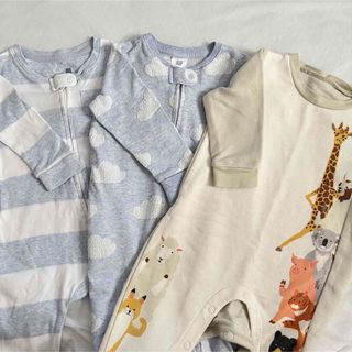 まとめ売りGAP graniph 長袖ロンパース 70サイズ 3点セット