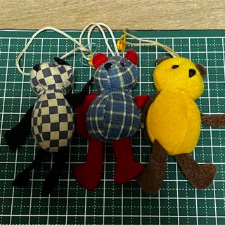 くま　ベア　マスコット　ストラップ 3個セット！