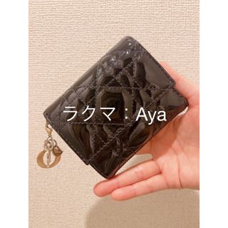クリスチャンディオール(Christian Dior)のDior レディディオール カナージュ ロータスウォレット 折り財布(財布)