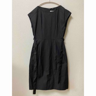 ユニクロ(UNIQLO)の【UNIQLO C】コクーンワンピース　ブラック　L(ロングワンピース/マキシワンピース)