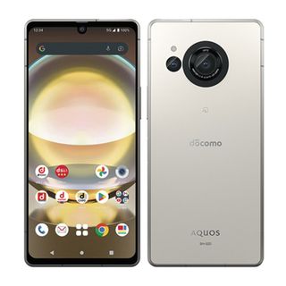 シャープ(SHARP)のSH-52D AQUOS R8 クリーム SIMフリー 本体 ドコモ ほぼ新品 スマホ シャープ  【送料無料】 sh52dcr9mtm(スマートフォン本体)