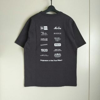 NEW ERA - ニューエラ　コットンTシャツ ロゴアーカイブ　スミクロ　Lサイズ　新品②